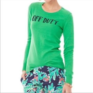 Lilly Pulitzer Green Off Duty Marielle Sweater